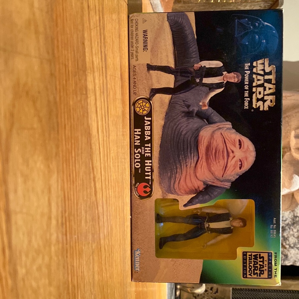 Star Wars - Jabba The Hutt and Han Solo action figures